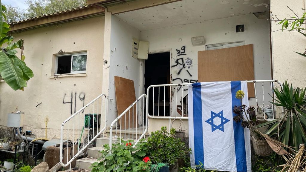 La casa del comandante della sicurezza dove Saar è stato ucciso