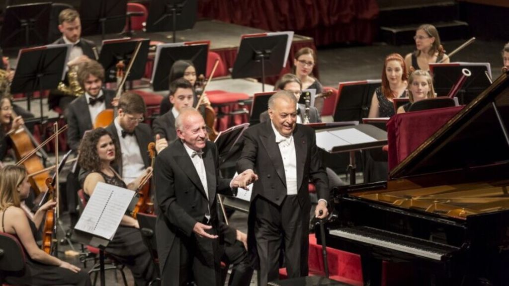 Maurizio Pollini con Zubin Mehta