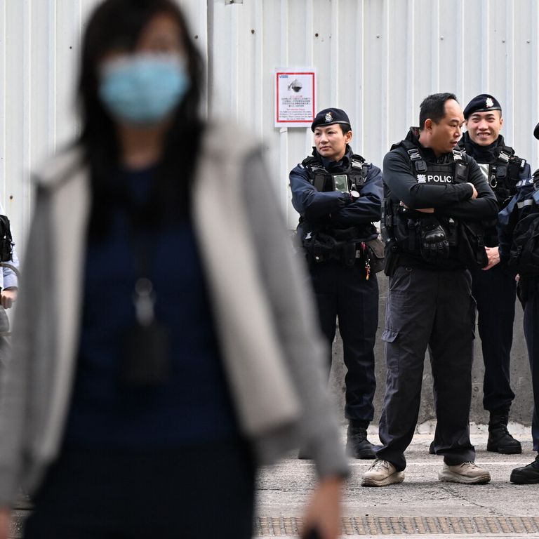 Polizia a Hong Kong