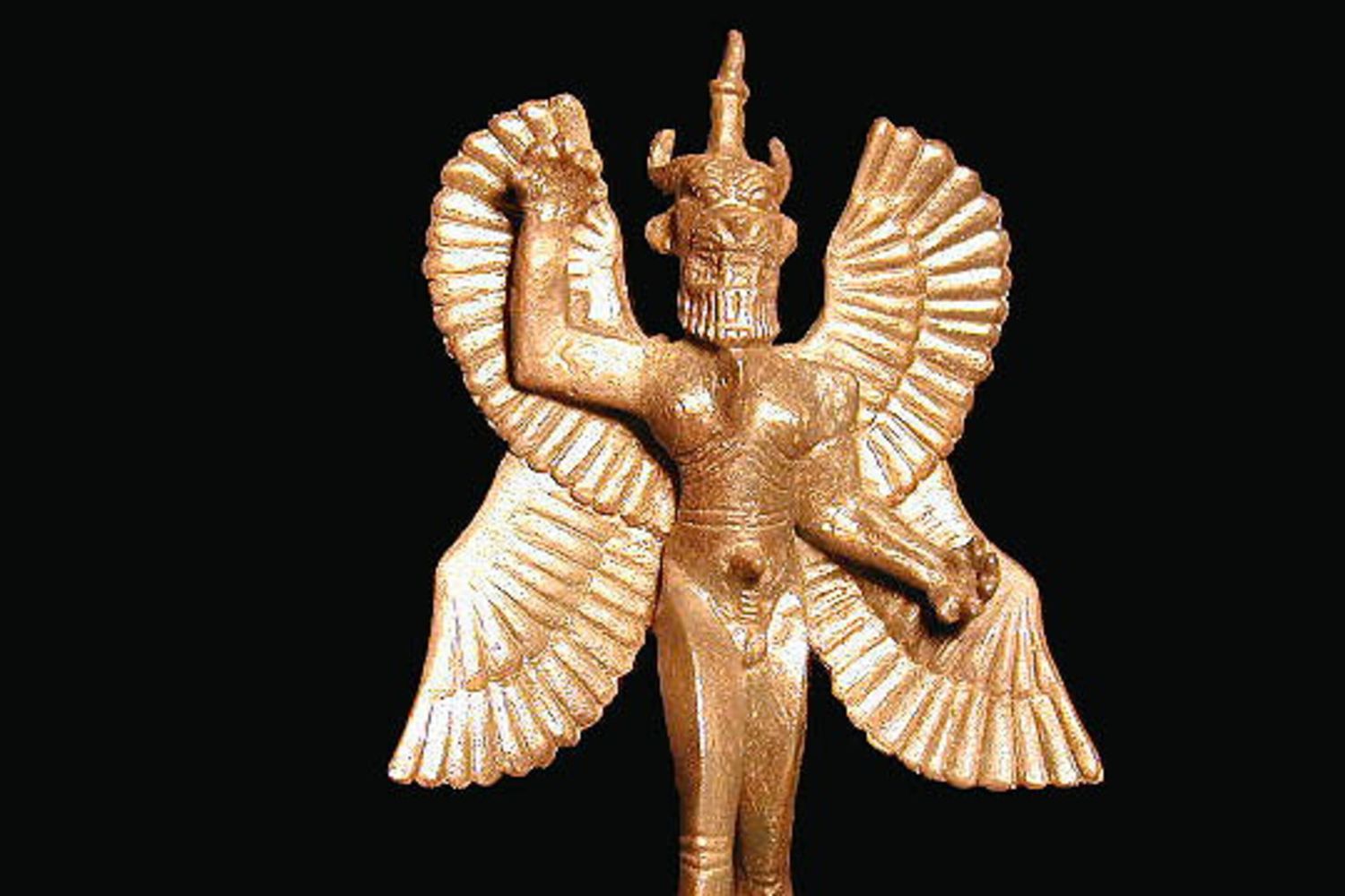 Una statua del demone Pazuzu