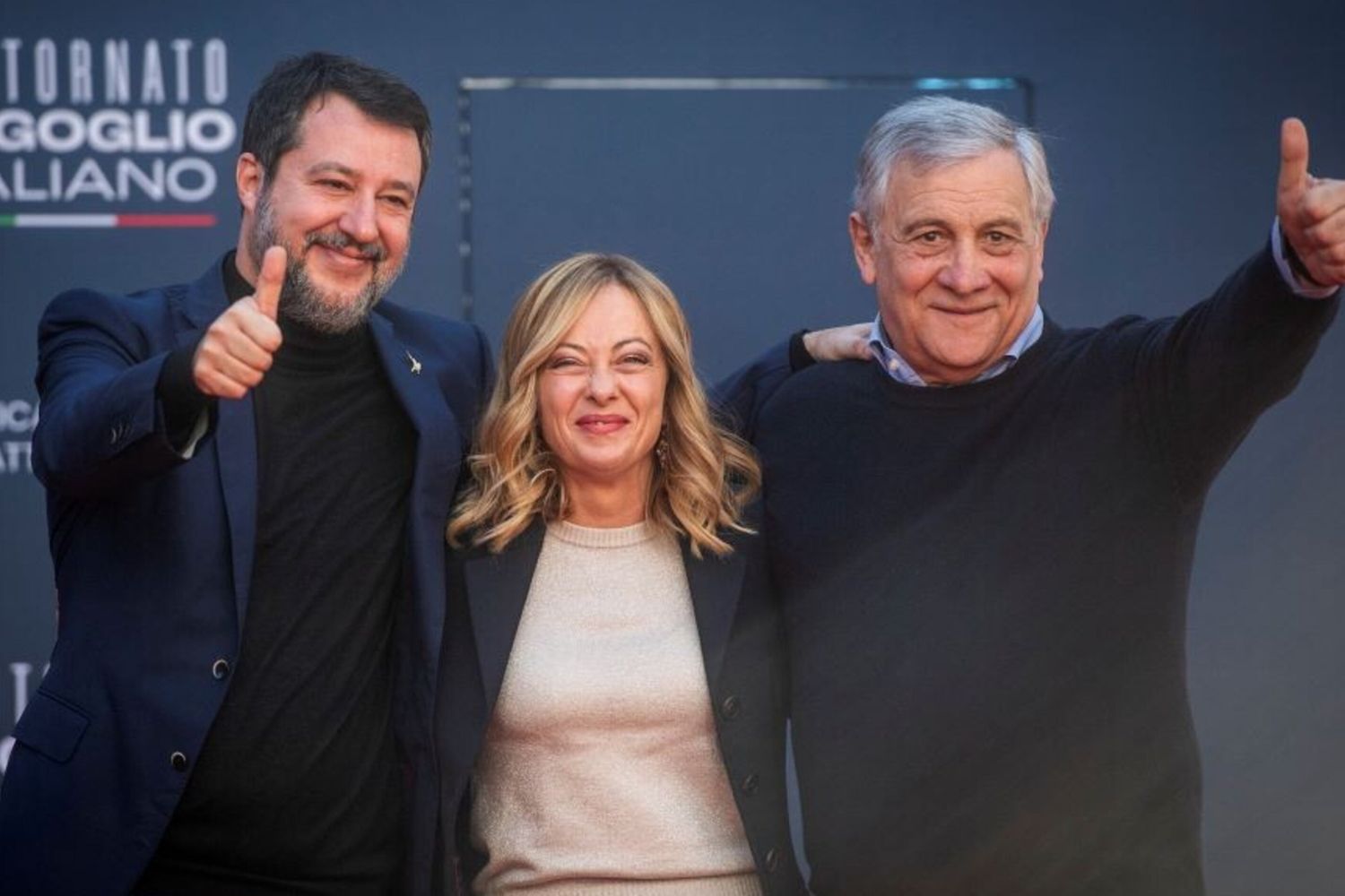 Matteo Salvini - Giorgia Meloni - Antonio Tajani