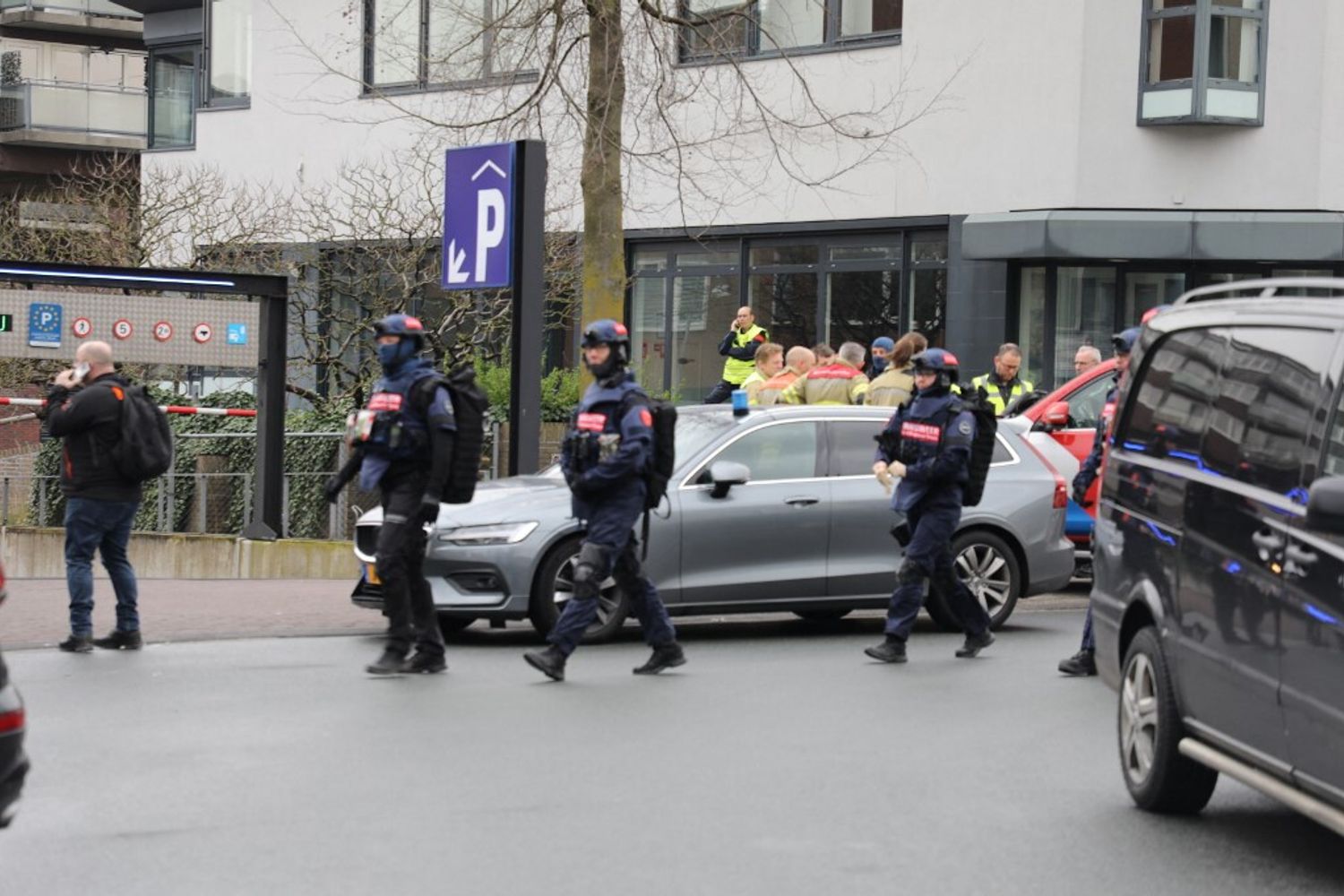 La polizia in azione a Ede, in Olanda