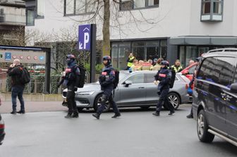La polizia in azione a Ede, in Olanda