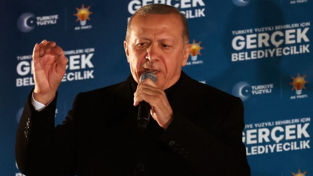 Il presidente turco e leader del Partito Giustizia e Sviluppo (Akp) Recep Tayyip Erdogan