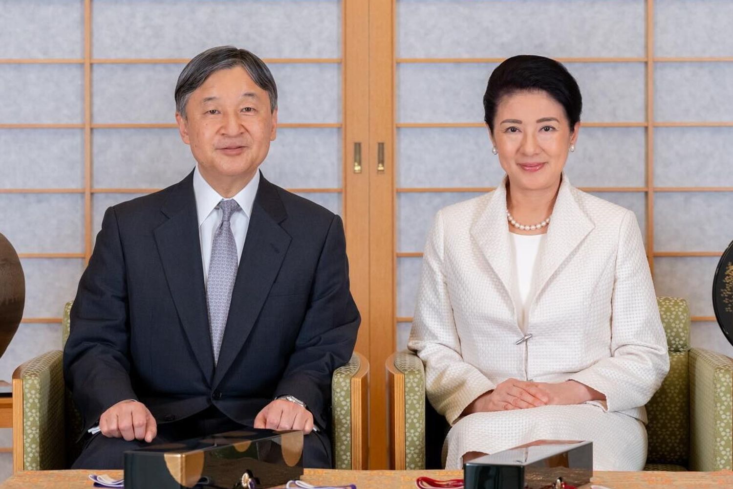 L'imperatore Naruhito e l'imperatrice Masako