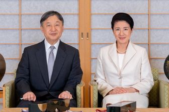 L'imperatore Naruhito e l'imperatrice Masako