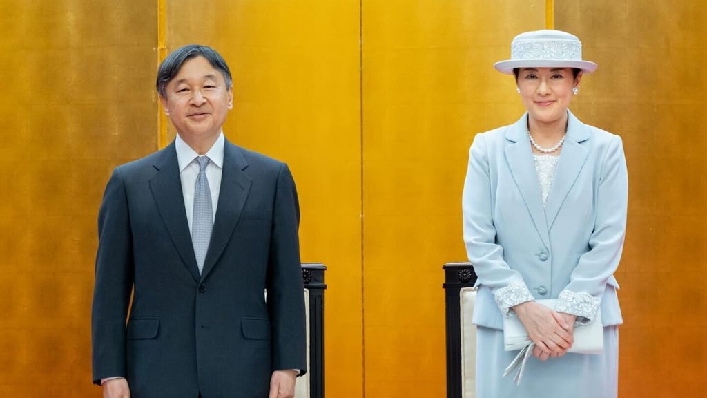 L'imperatore Naruhito e l'imperatrice Masako