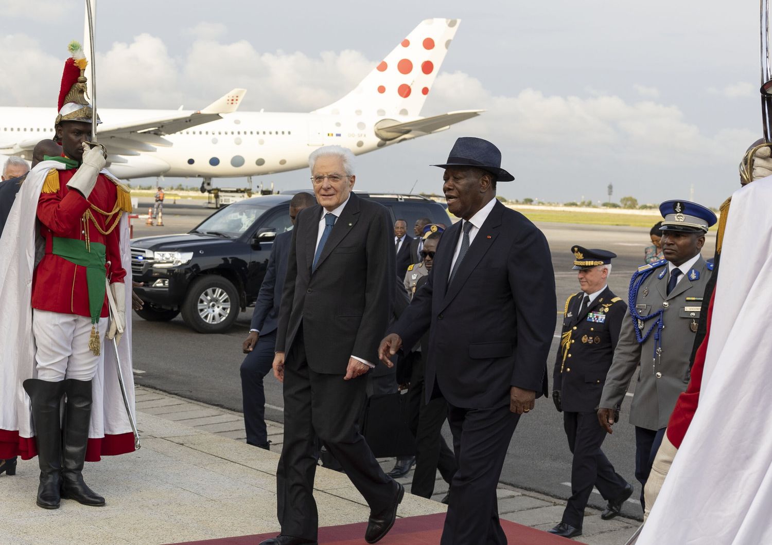 Mattarella in visita in Costa d'Avorio