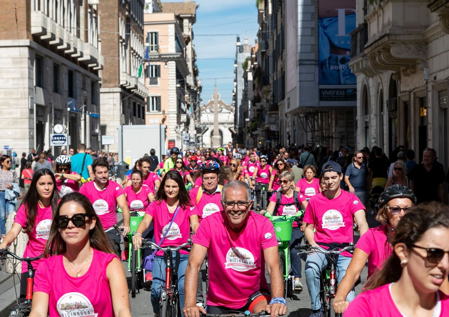 tumori torna bicinrosa in sella contro cancro al seno