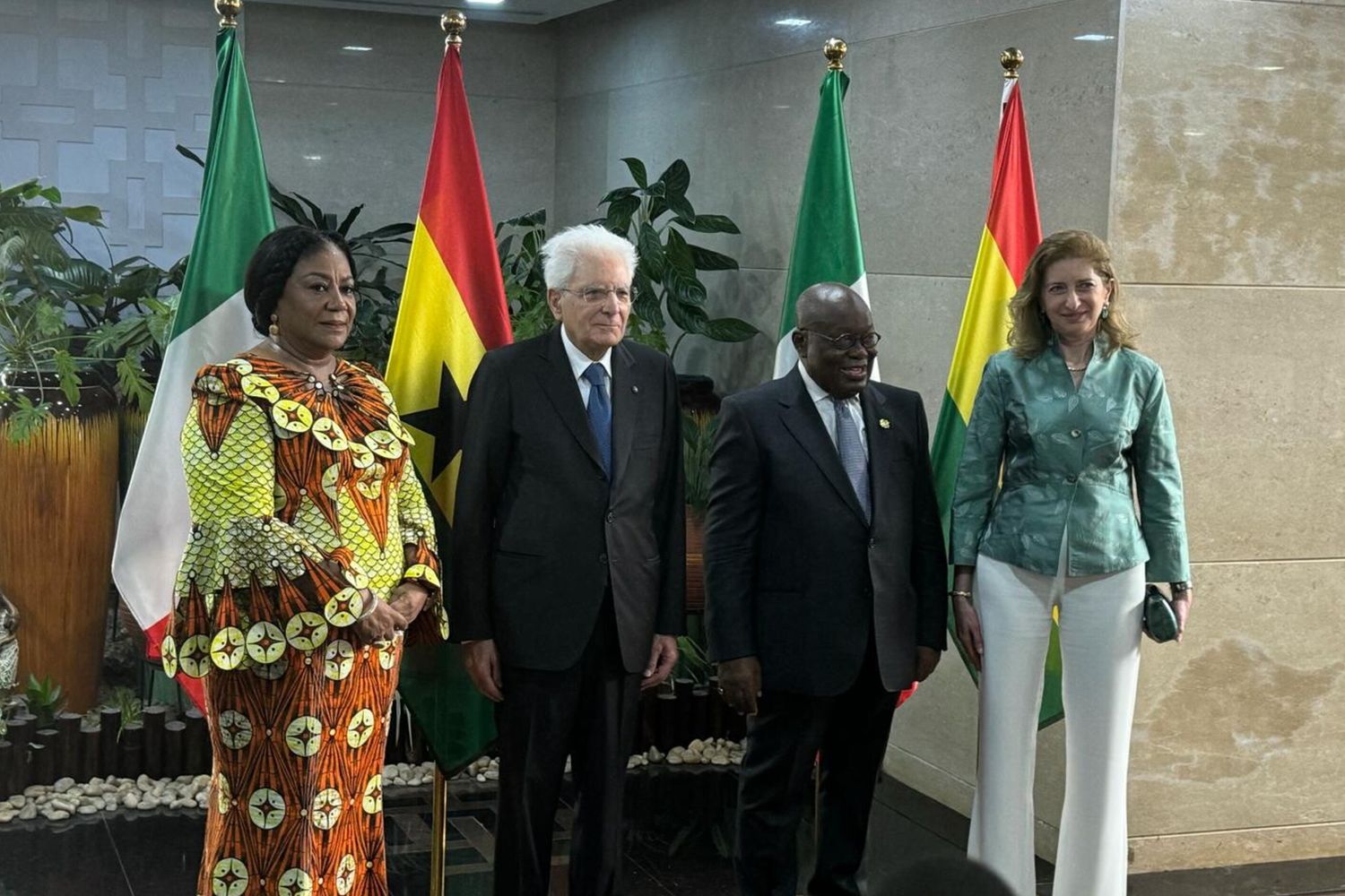 Mattarella e Akufo-Addo