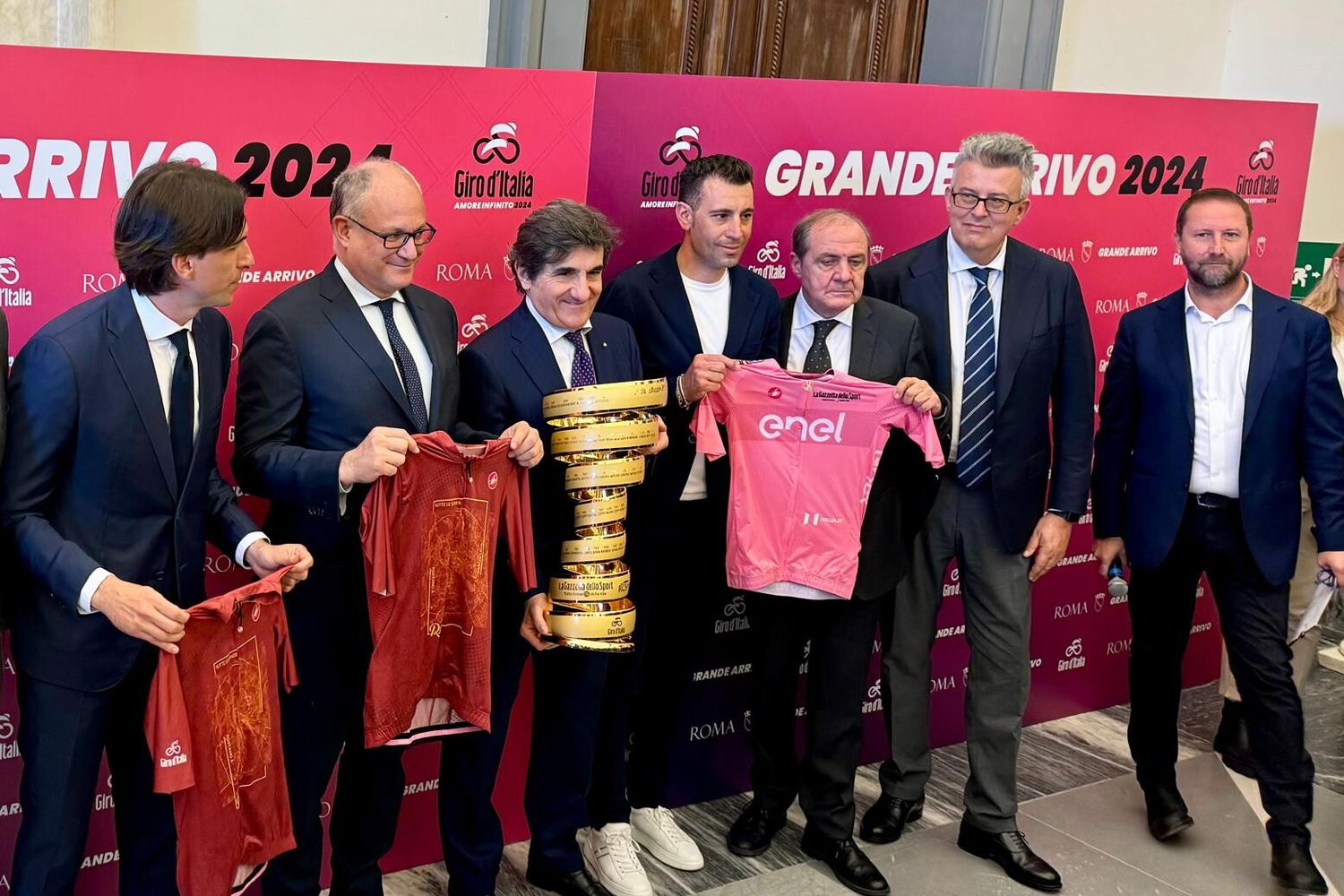 La presentazione della tappa di Roma con il sindaco Roberto Gualtieri