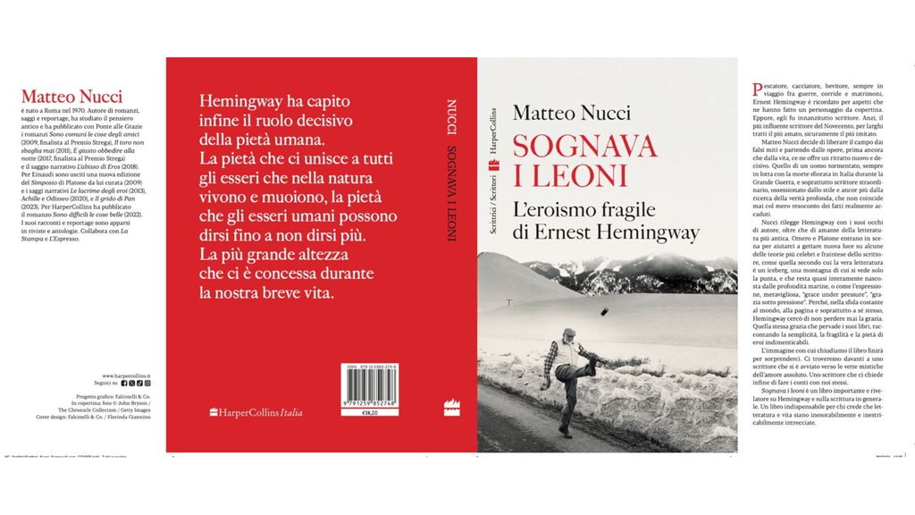 Matteo Nucci: Vi racconto Hemingway, l’eroe fragile che parlava d’amore