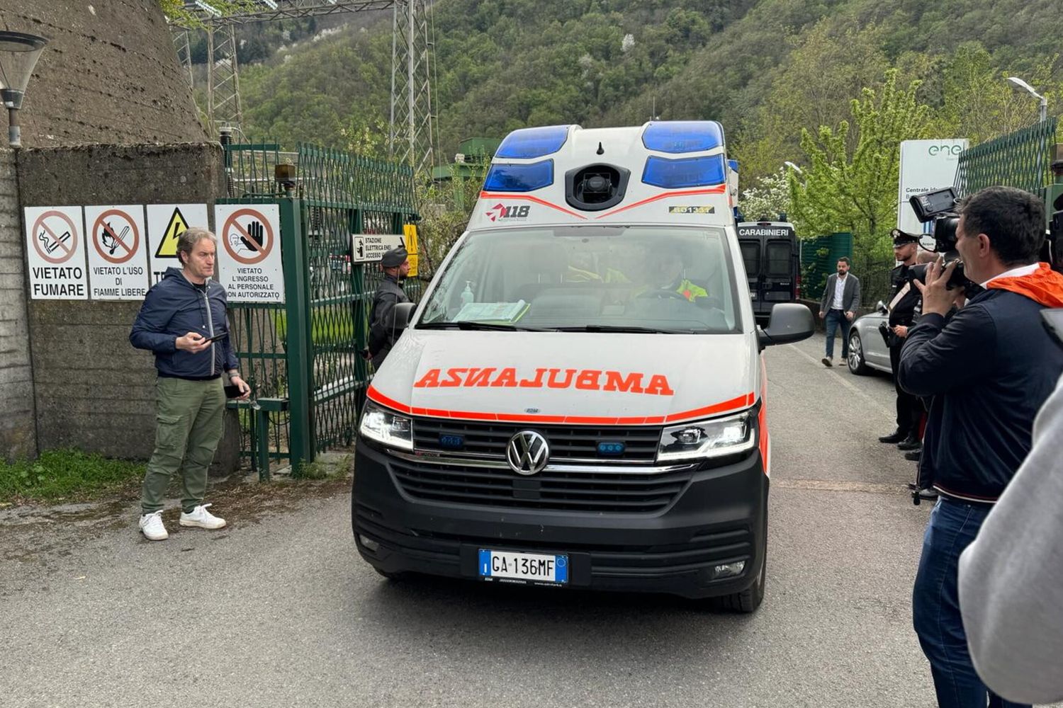 luogo incidente centrale elettrica