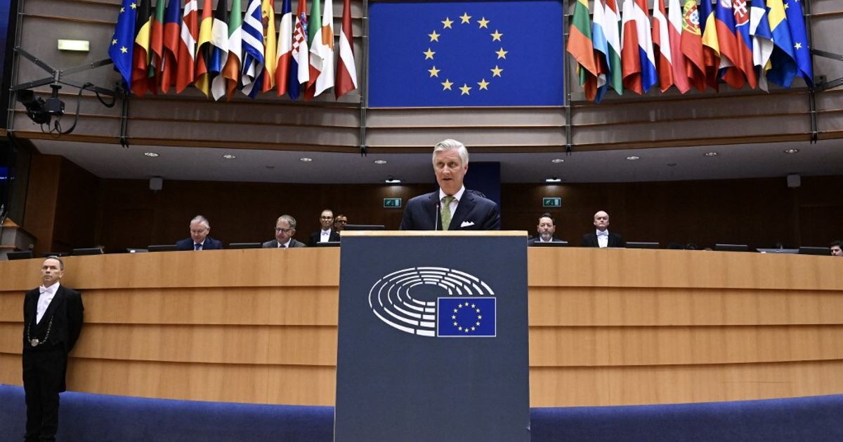 Message du roi de Belgique au Parlement européen