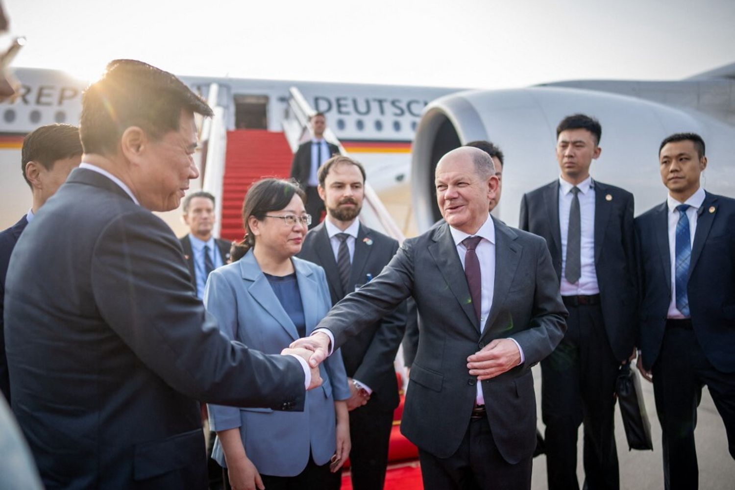 Olaf Scholz in cina