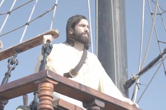 L'esploratore Giovanni da Verrazzano interpretato da Carlo Pedersoli nel docu-film