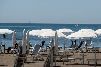 Una spiaggia attrezzata