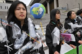 Manifestazione per l'Earth Day a Seul