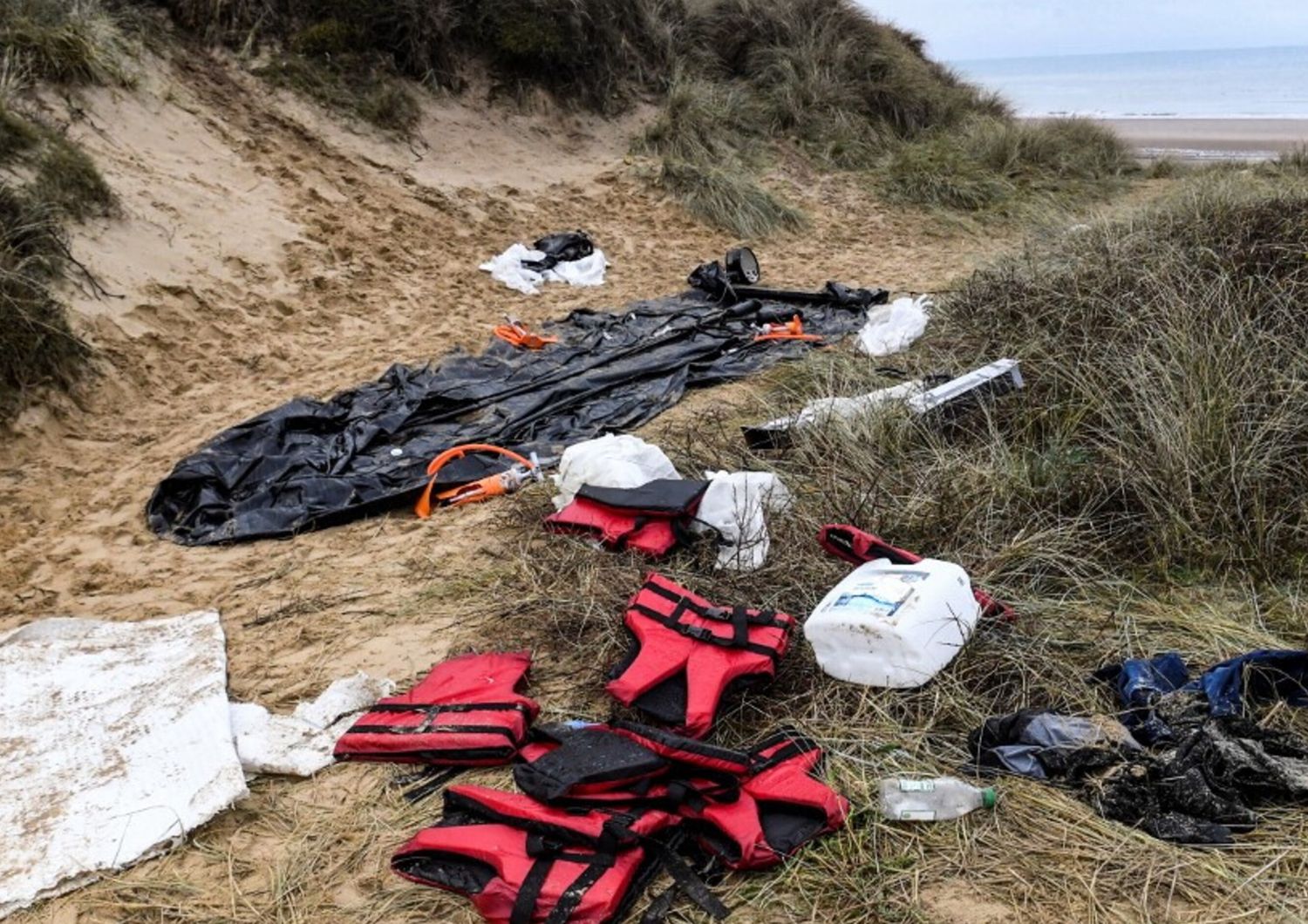 Tracce di uno sbarco sulla spiaggia di Wimereux