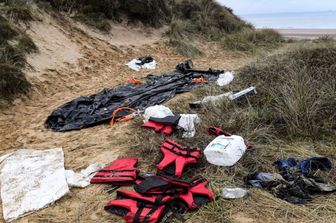 Tracce di uno sbarco sulla spiaggia di Wimereux