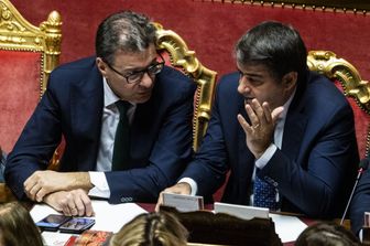 I minsitri Giorgetti e Fitto