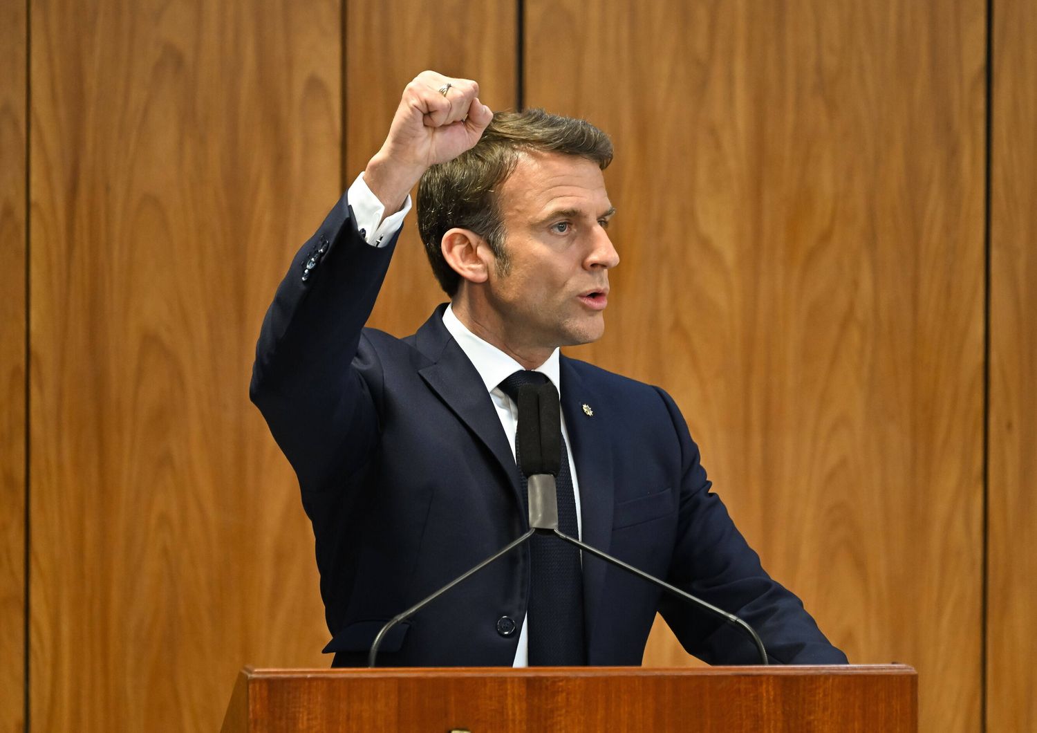 Il presidente francese Emmanuel Macron