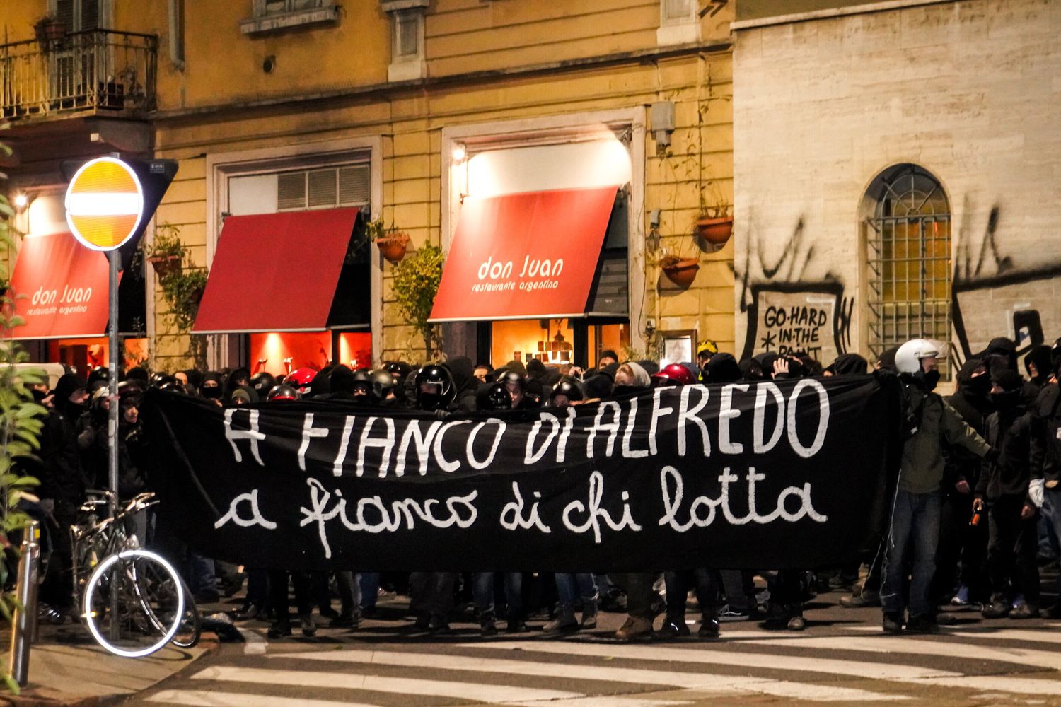 Manifestazioni di solidarietà per Alfredo Cospito