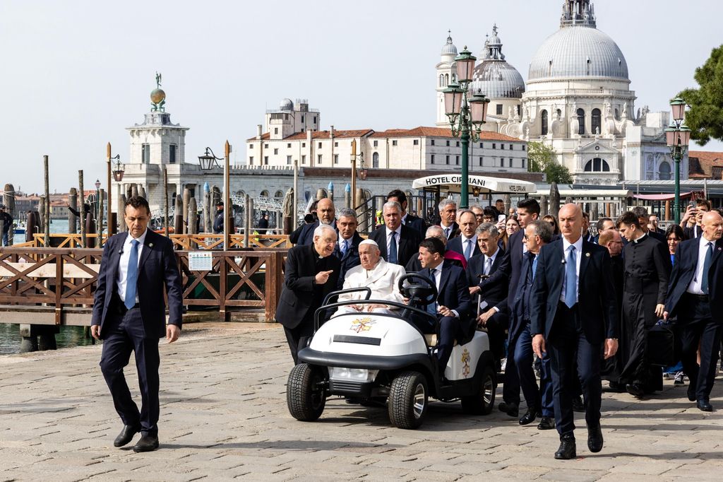 L'arrivo del Papa a Venezia