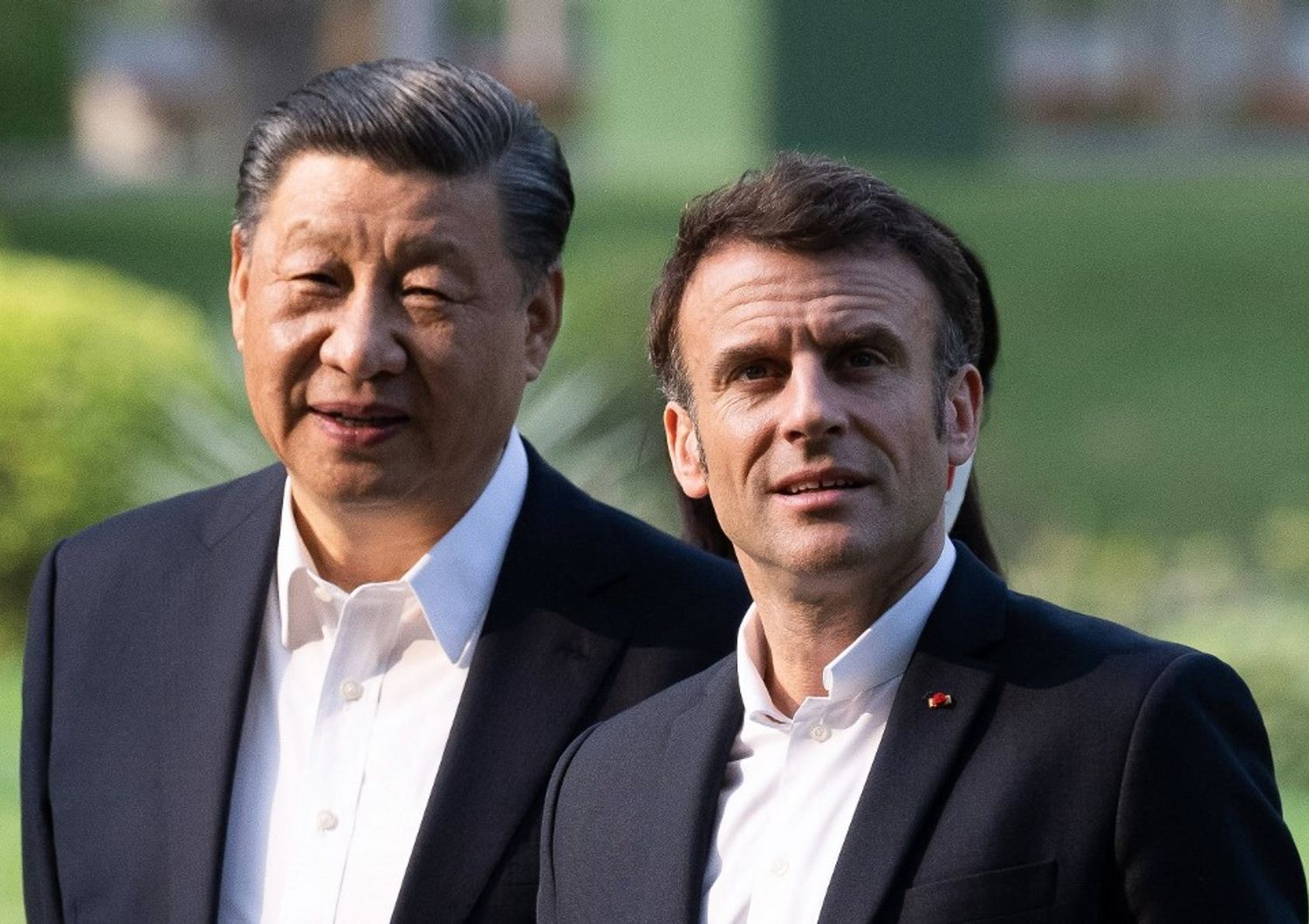 Xi Jinping ed Emmanuel Macron