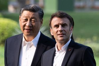 Xi Jinping ed Emmanuel Macron