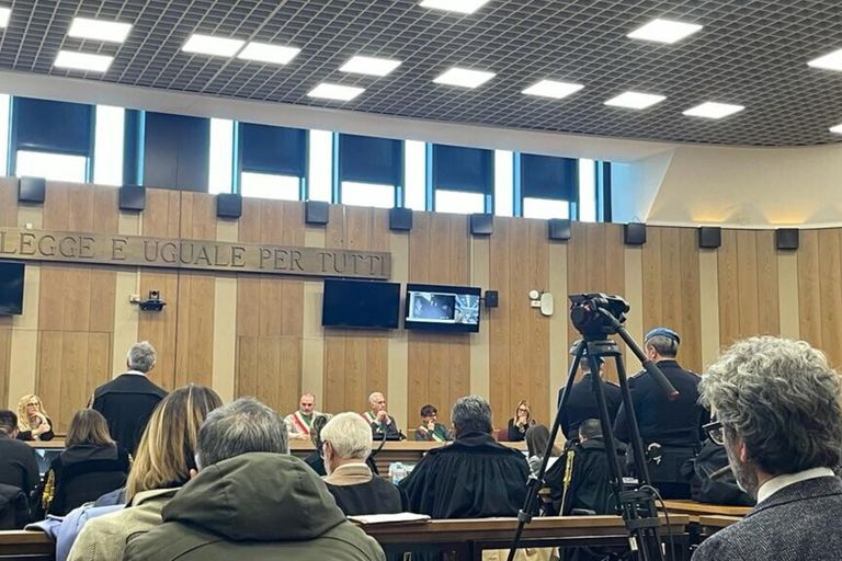 Una udienza del processo Saman davanti alla corte d'assise di Reggio Emilia