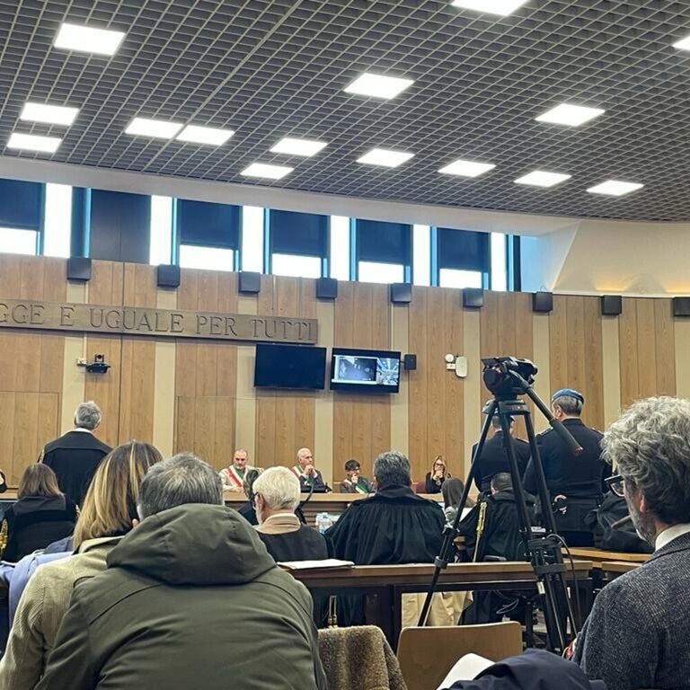 Una udienza del processo Saman davanti alla corte d'assise di Reggio Emilia