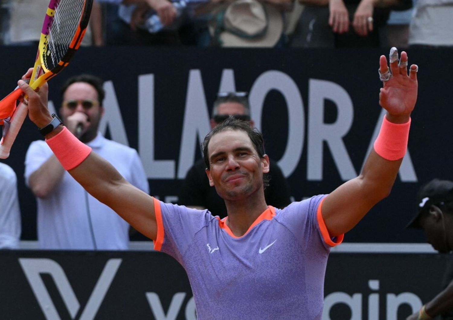 Rafa Nadal agli Internazionali di ROma