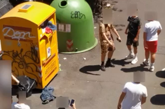 I componenti di una baby gang sgominata dalla Polizia di Stato a Roma