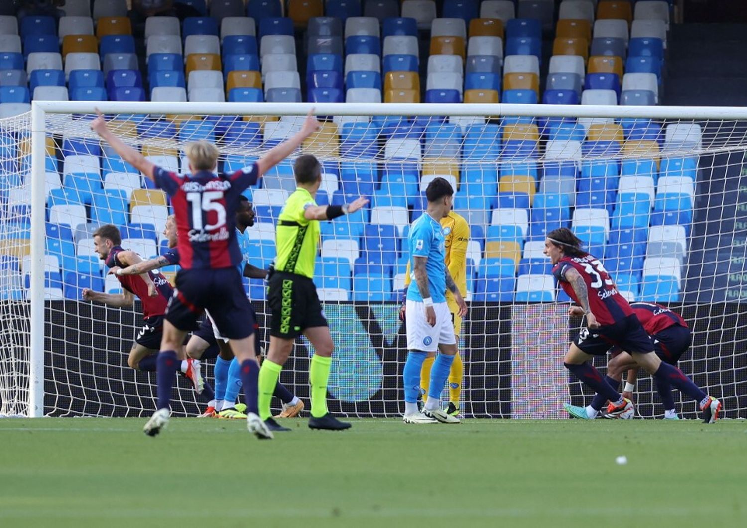 bologna napoli gol serie a