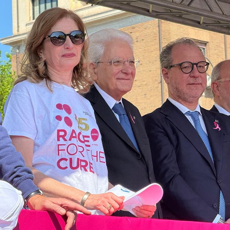 mattarella race for the cure lotta tumori seno