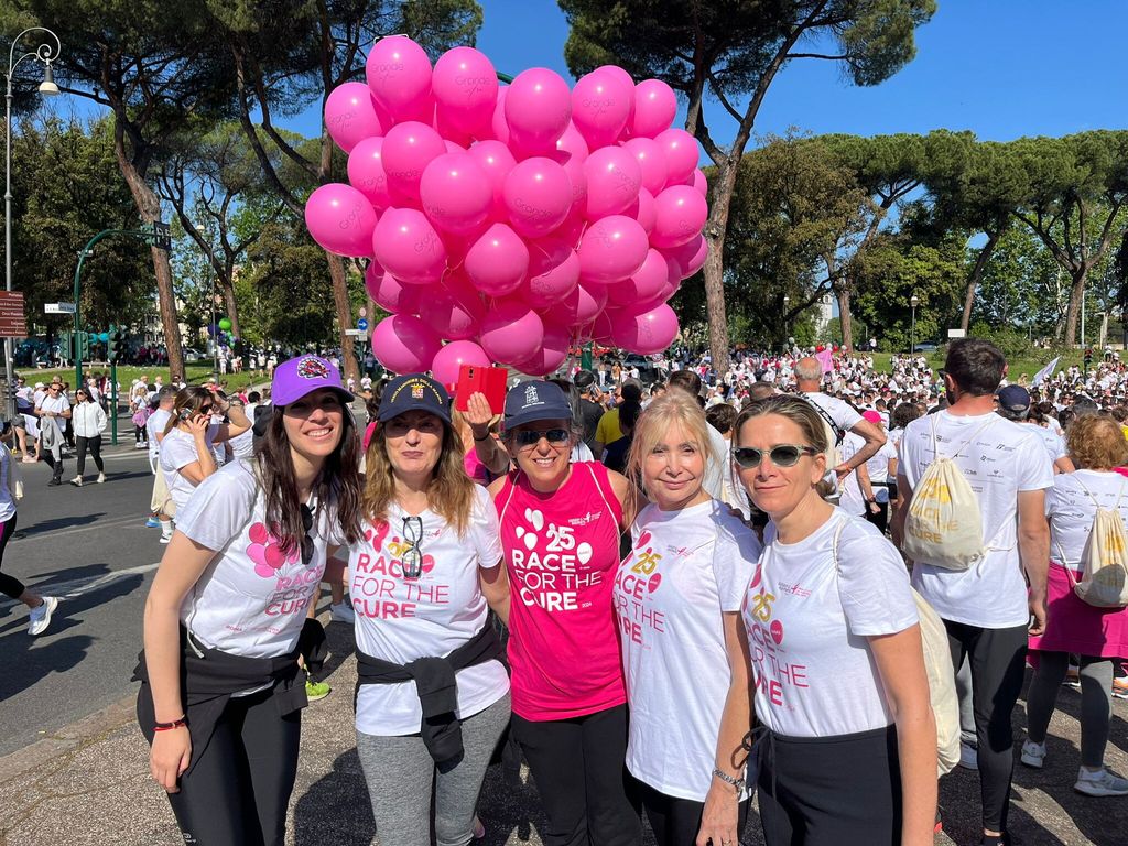 Mattarella ha assistito alla partenza della "Race for the cure"