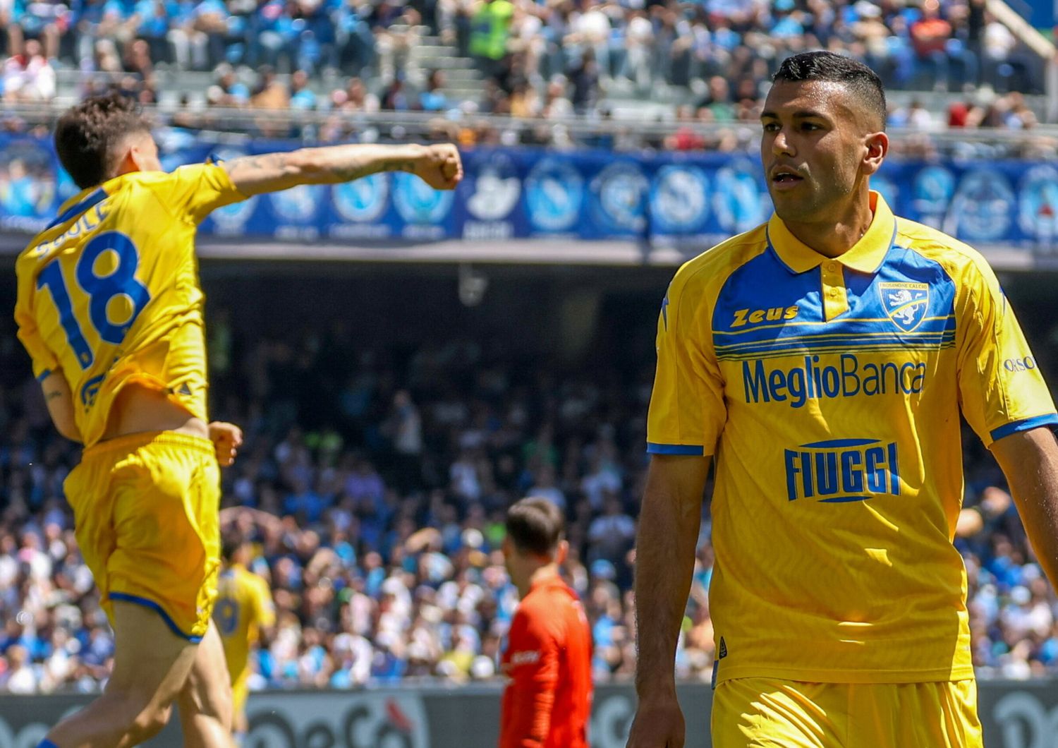 Cheddira autore del gol che ha deciso il match del Frosinone a Monza