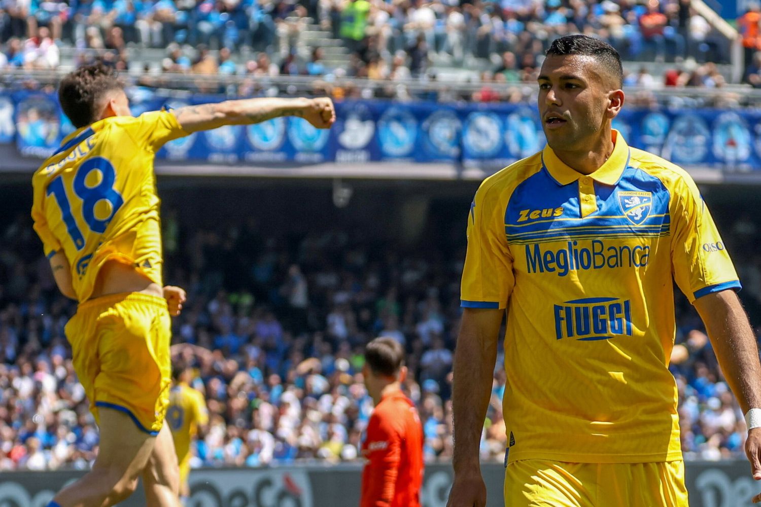 Cheddira autore del gol che ha deciso il match del Frosinone a Monza