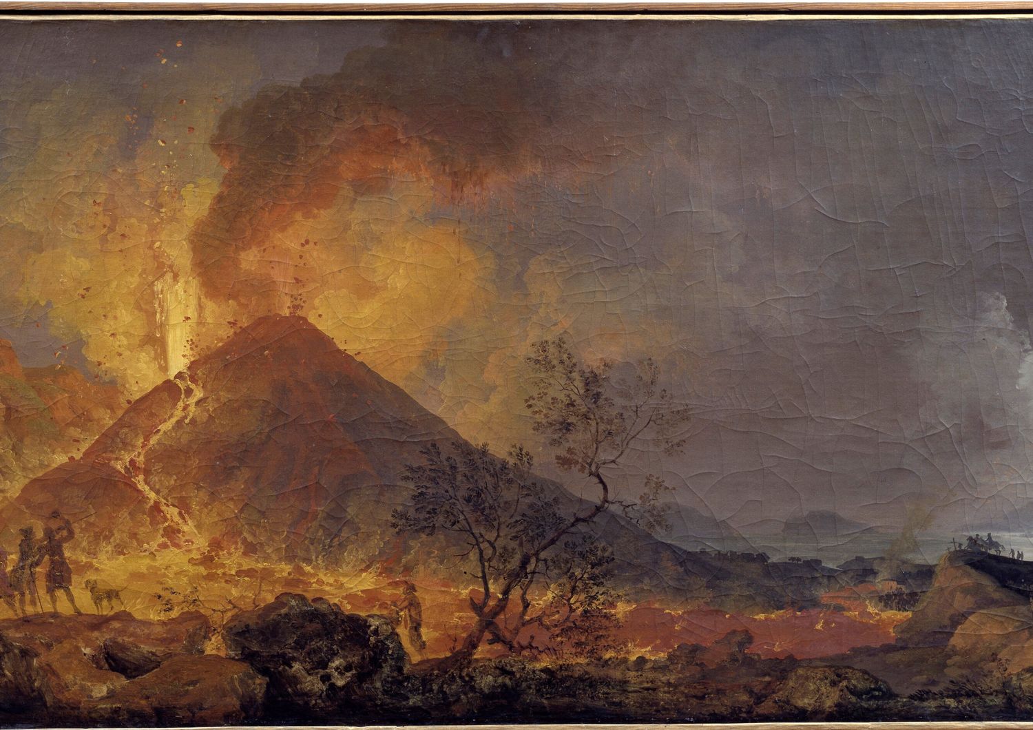 Eruzione del Vesuvio vista da Pierre-Jacques Volaire