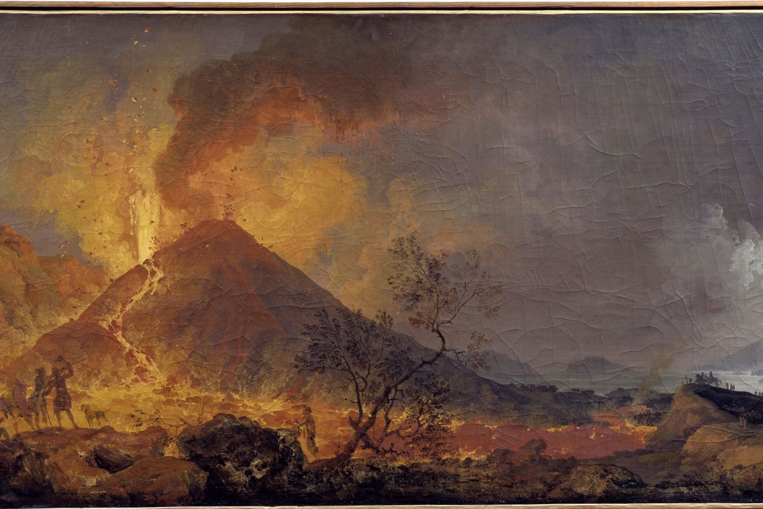 Eruzione del Vesuvio vista da Pierre-Jacques Volaire