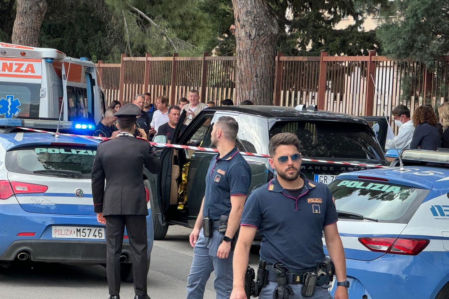 L'auto con a bordo il cadavere di Angelo Onorato