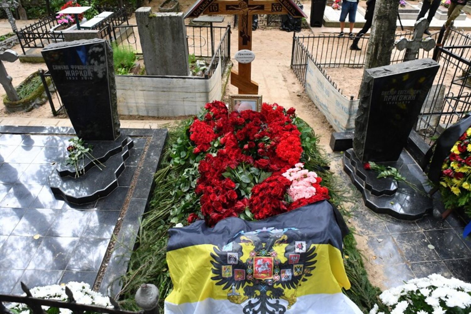 La tomba del capo del gruppo mercenario privato Wagner Yevgeny Prigozhin