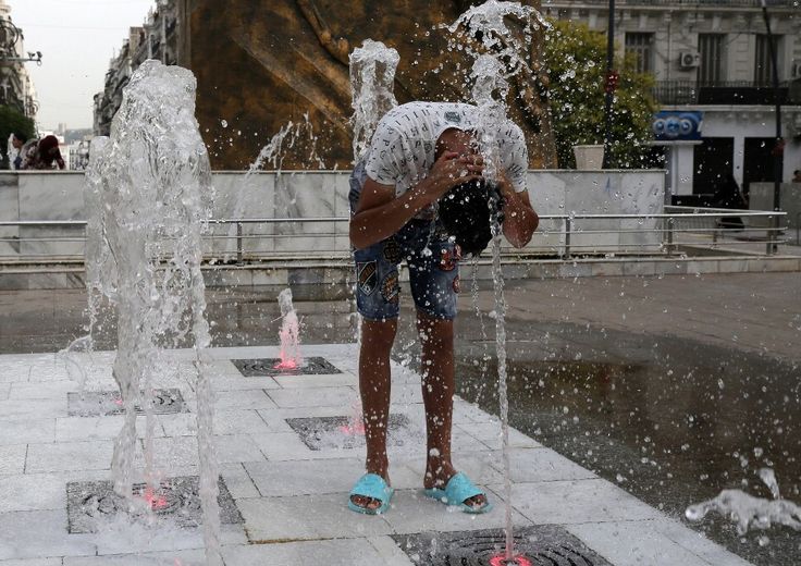 Temperature record in Algeria