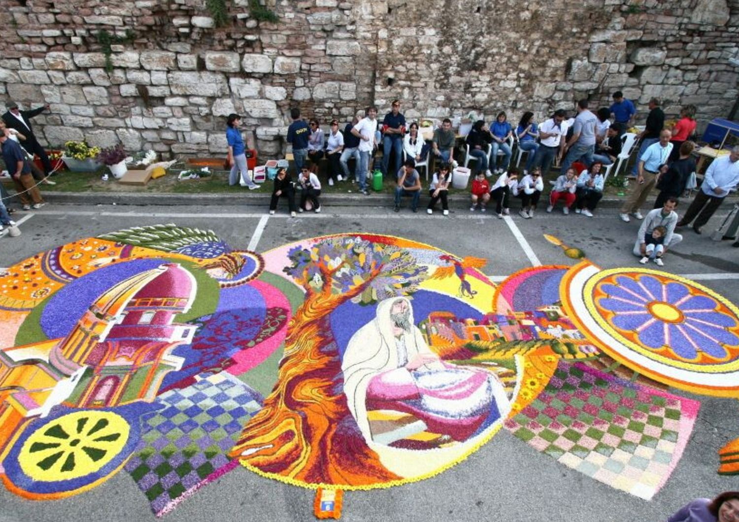 A Spello l'infiorata del Corpus Domini (VIDEO)