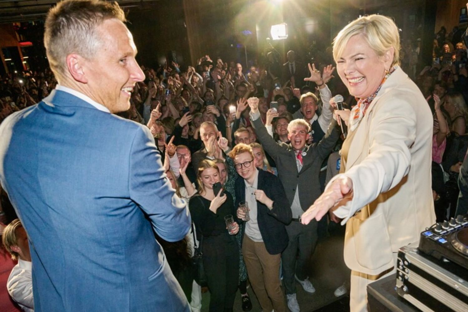 Halla Tomasdottir e il marito Bjorn Skulason