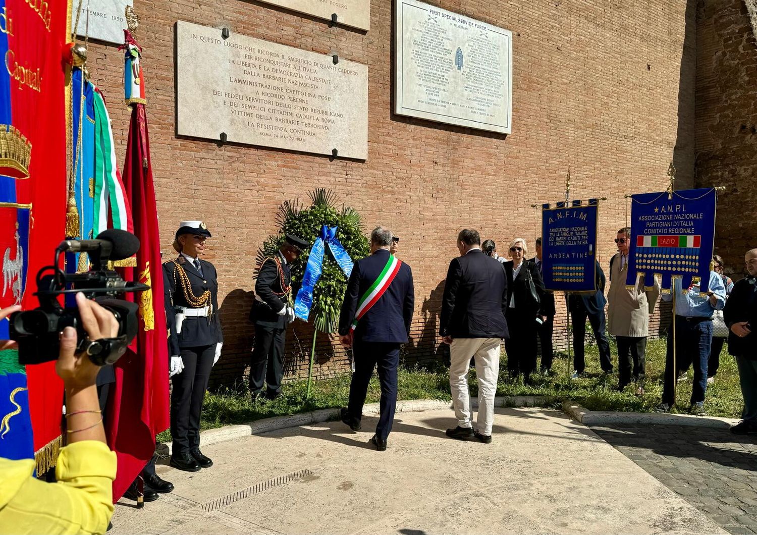 gualtieri liberazione roma barbarie fasciste