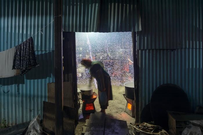 Indoor Biomass Burning Kitchen, Addis Ababa, Ethiopia - PM 2.5 150 - 200 micrograms per cubic meter