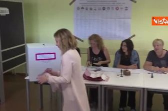 Europee, ecco il voto di Giorgia Meloni