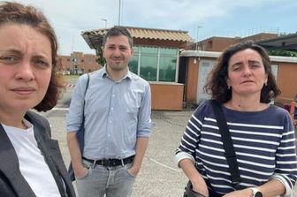 Gli esponenti dell'Osservatorio Antigone in visita nel carcere di Pavia